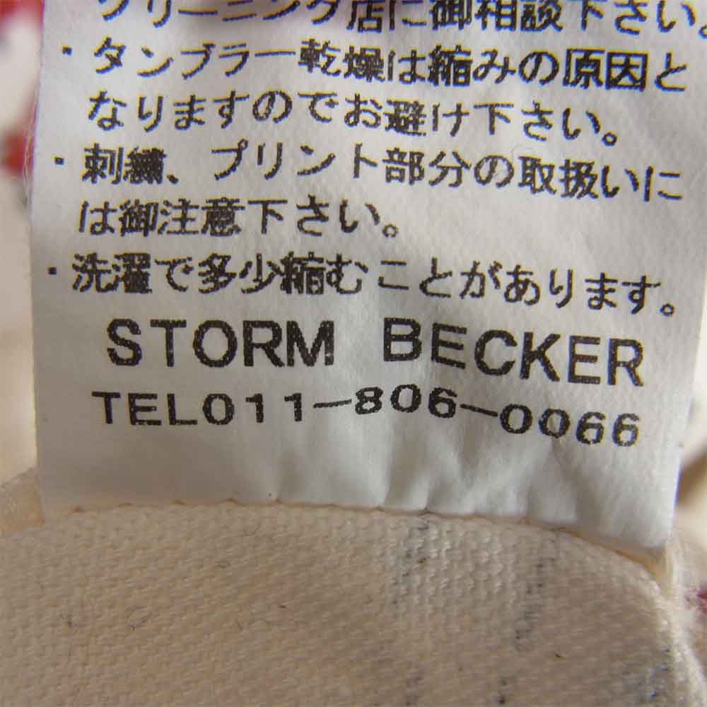 ストームベッカー PLAYING SOLDERS 総柄シャツ ホワイト系 M【中古】