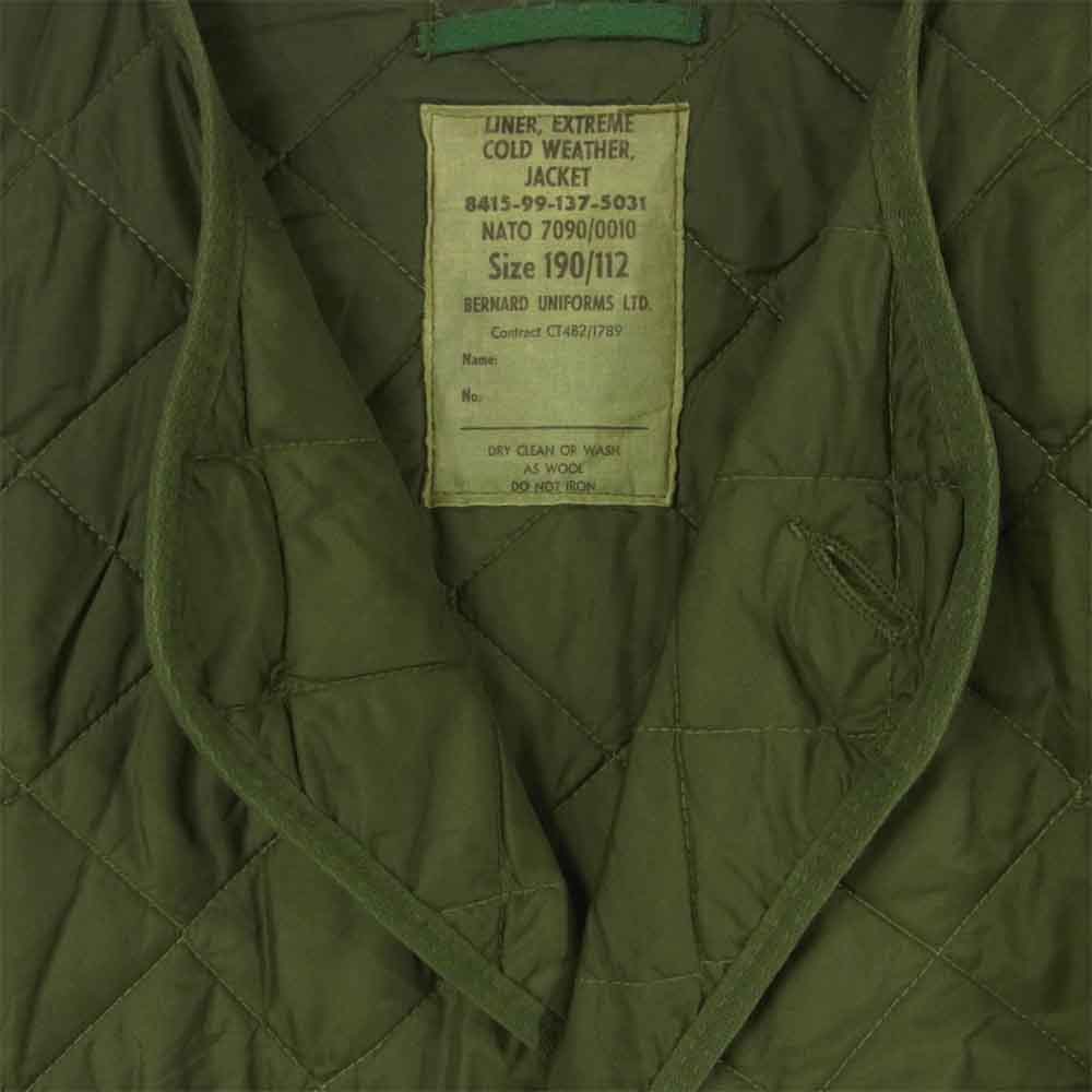 イギリス軍 ライナー ジャケット グリーン系【中古】