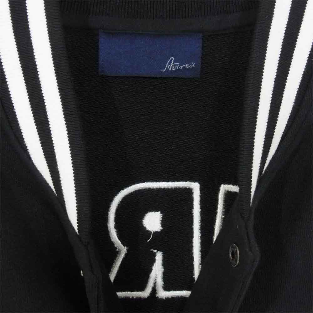 AVIREX アヴィレックス 6253228 シグネチャー ヴァーシティ スウェット ジャケット スタジャン レディース ブラック系 表記なし【中古】