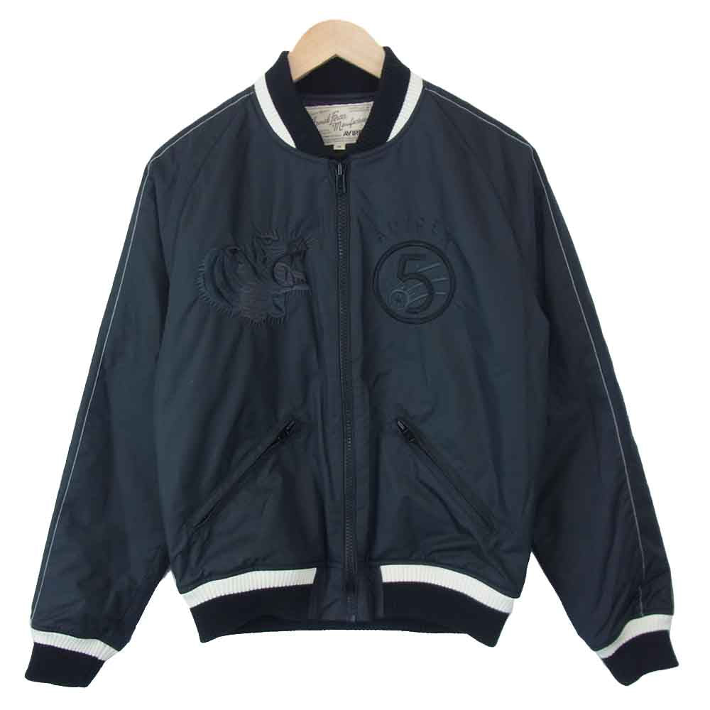 AVIREX アヴィレックス 6162152 Embroidery SAME Color Ska Jkt 虎 刺繍 ブラック系 M【中古】