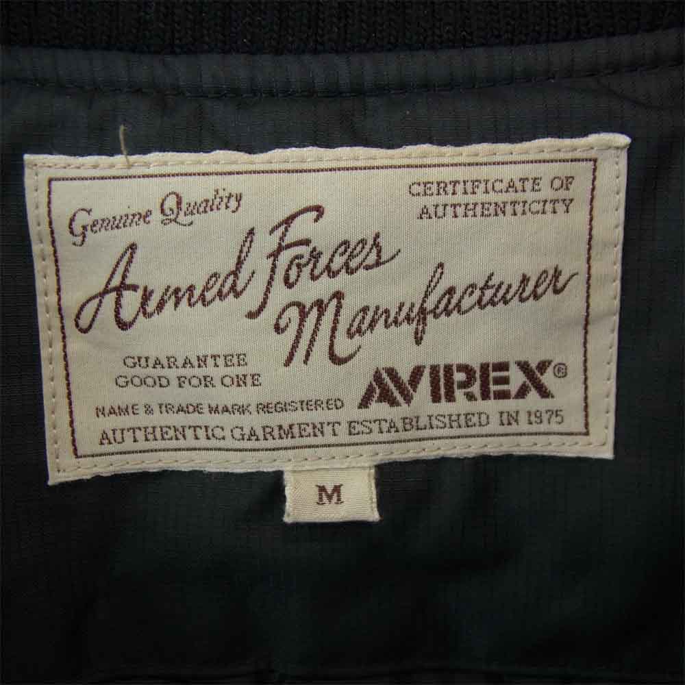 AVIREX アヴィレックス 6162152 Embroidery SAME Color Ska Jkt 虎 刺繍 ブラック系 M【中古】