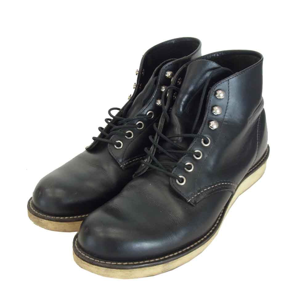 RED WING レッドウィング 8165 アイリッシュセッター プレーントゥ ブラック系 US 8 1/2【中古】
