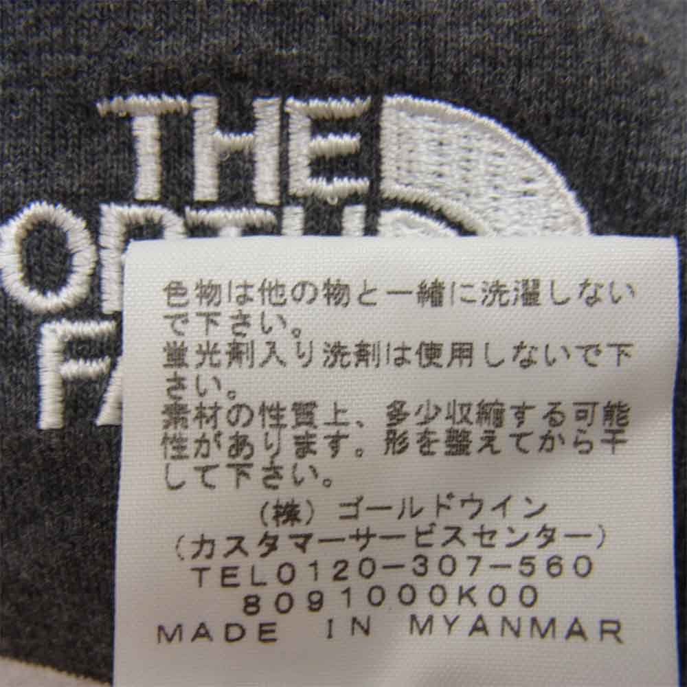 THE NORTH FACE ノースフェイス NT31950 PANEL BORDER TEE パネル ボーダー 半袖 Tシャツ グレー系 L【中古】