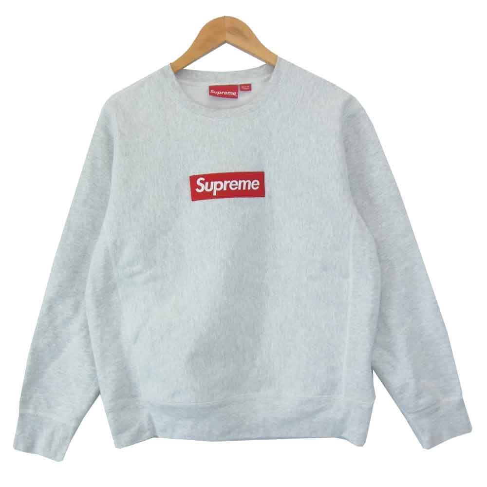 Supreme シュプリーム 18AW Box Logo Crewneck ボックス ロゴ クルーネック スウェット グレー系 レッド系【中古】