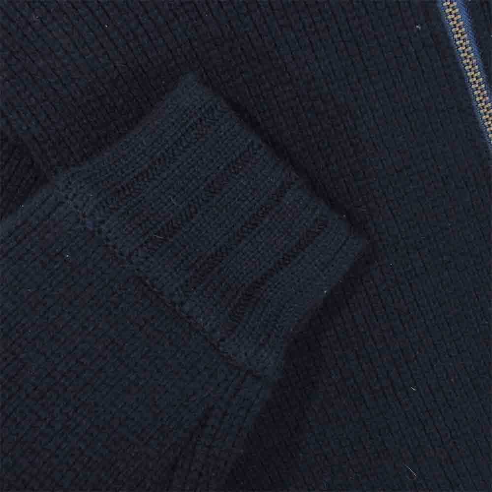 ORGUEIL オルゲイユ OR-4173 Zip Up Knit ラムウール ジップアップ コマンドセーター カーディガン ネイビー系 38【中古】