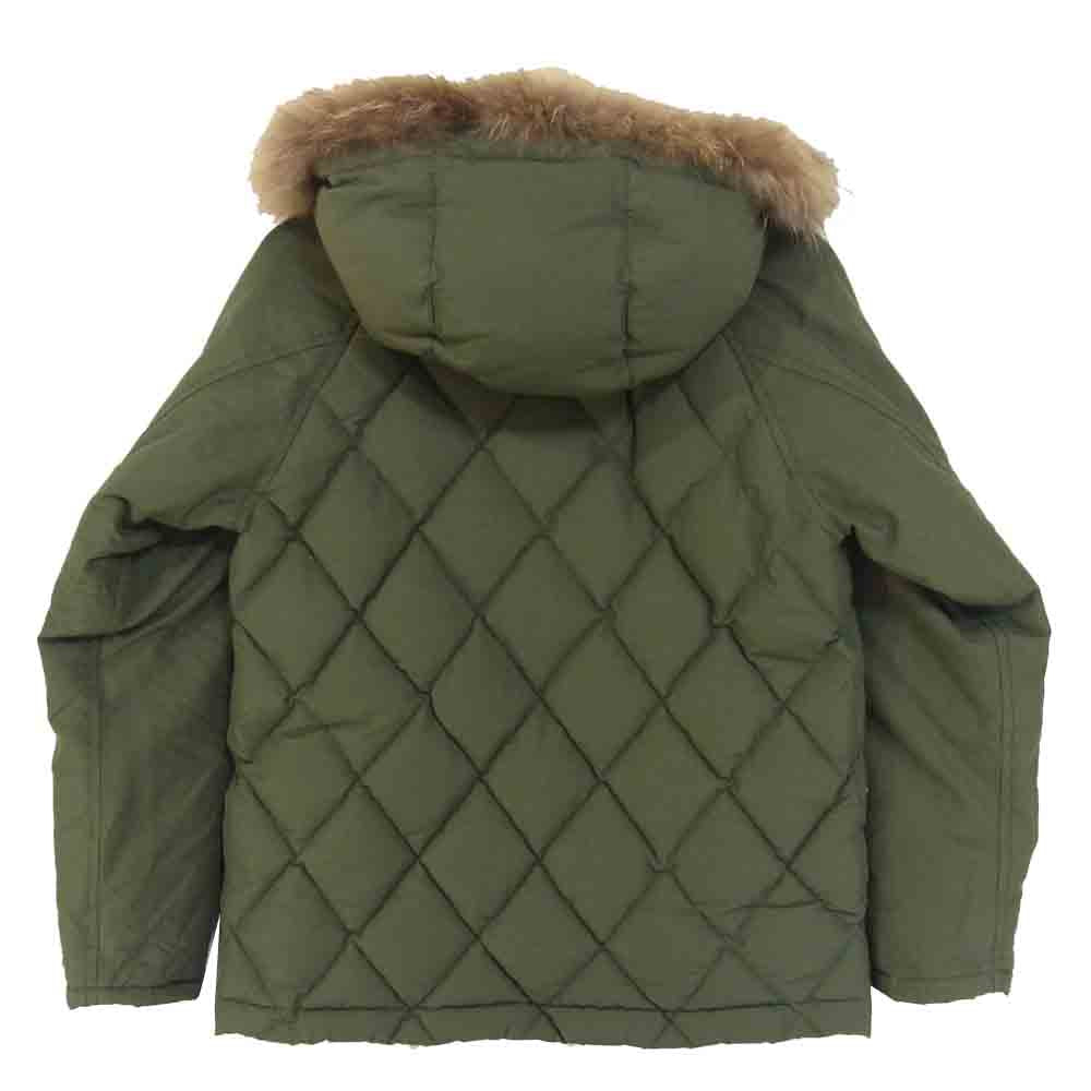 ORGUEIL オルゲイユ OR-4116 Down Parka ラクーンファー ダウンパーカー ジャケット カーキ系 38【中古】