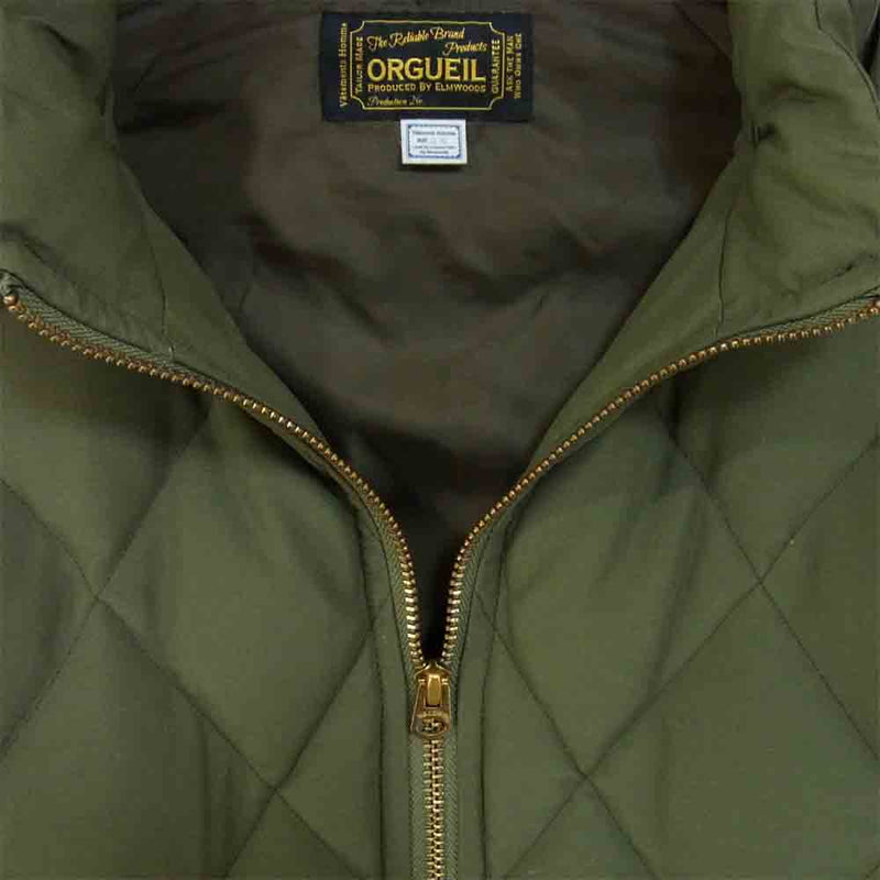 ORGUEIL オルゲイユ OR-4116 Down Parka ラクーンファー ダウンパーカー ジャケット カーキ系 38【中古】