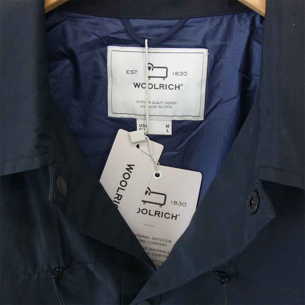WOOLRICH ウールリッチ WJLW0012 MOUNTAIN STROLL SHIRT マウンテン ストロール シャツ バックロゴ ナイロン ジャケット ブラック系【新古品】【未使用】【中古】