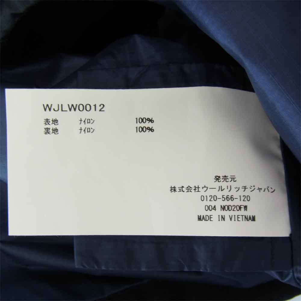 WOOLRICH ウールリッチ WJLW0012 MOUNTAIN STROLL SHIRT マウンテン ストロール シャツ バックロゴ ナイロン ジャケット ブラック系【新古品】【未使用】【中古】
