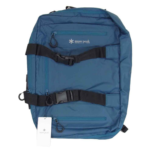 snowpeak スノーピーク UG-729BL 3way Business Bag ビジネス ショルダー トート バッグ ブルー モスグリーン系【新古品】【未使用】【中古】