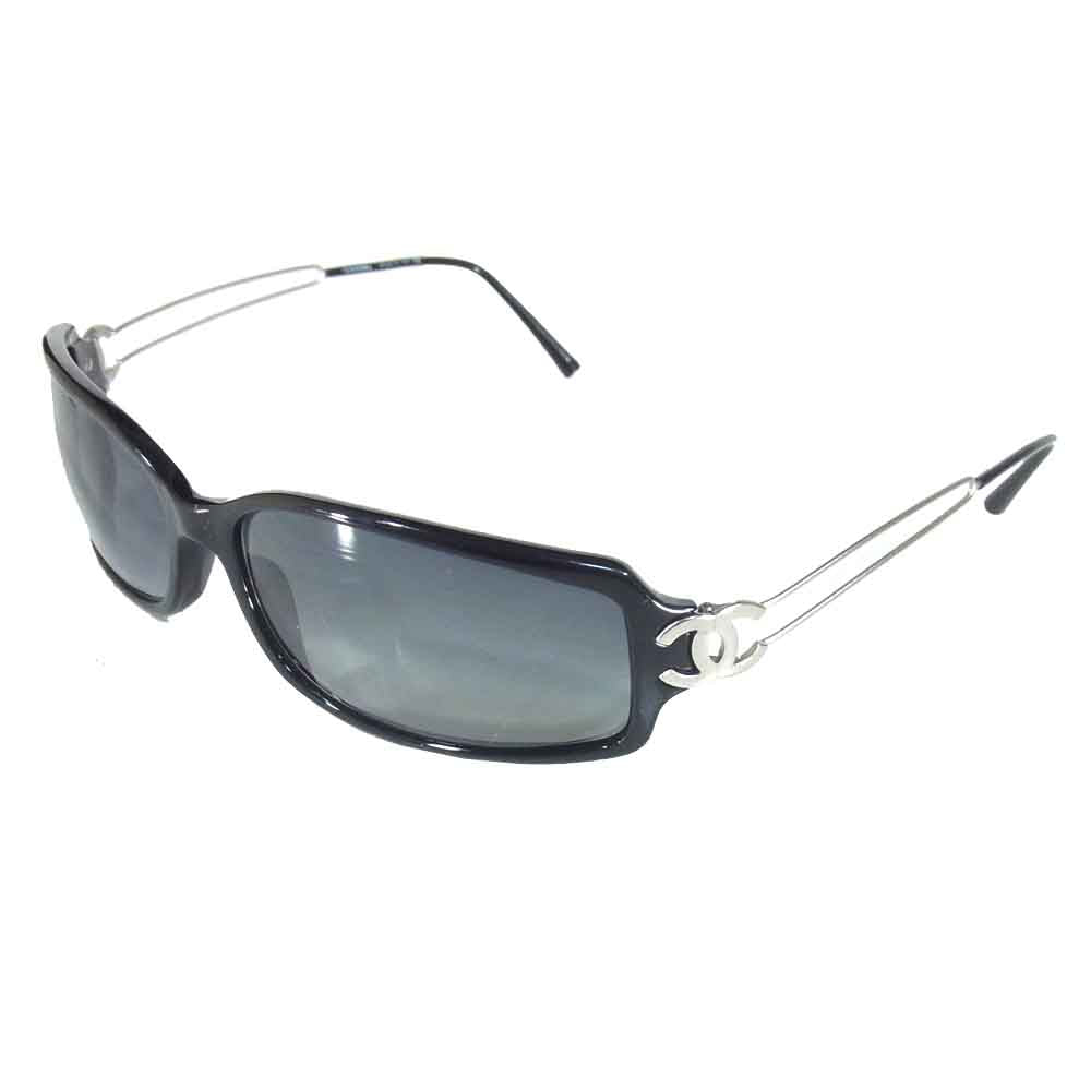 CHANEL シャネル 5038 ココマーク サングラス メガネ アイウウェア ブラック系 63□16【中古】