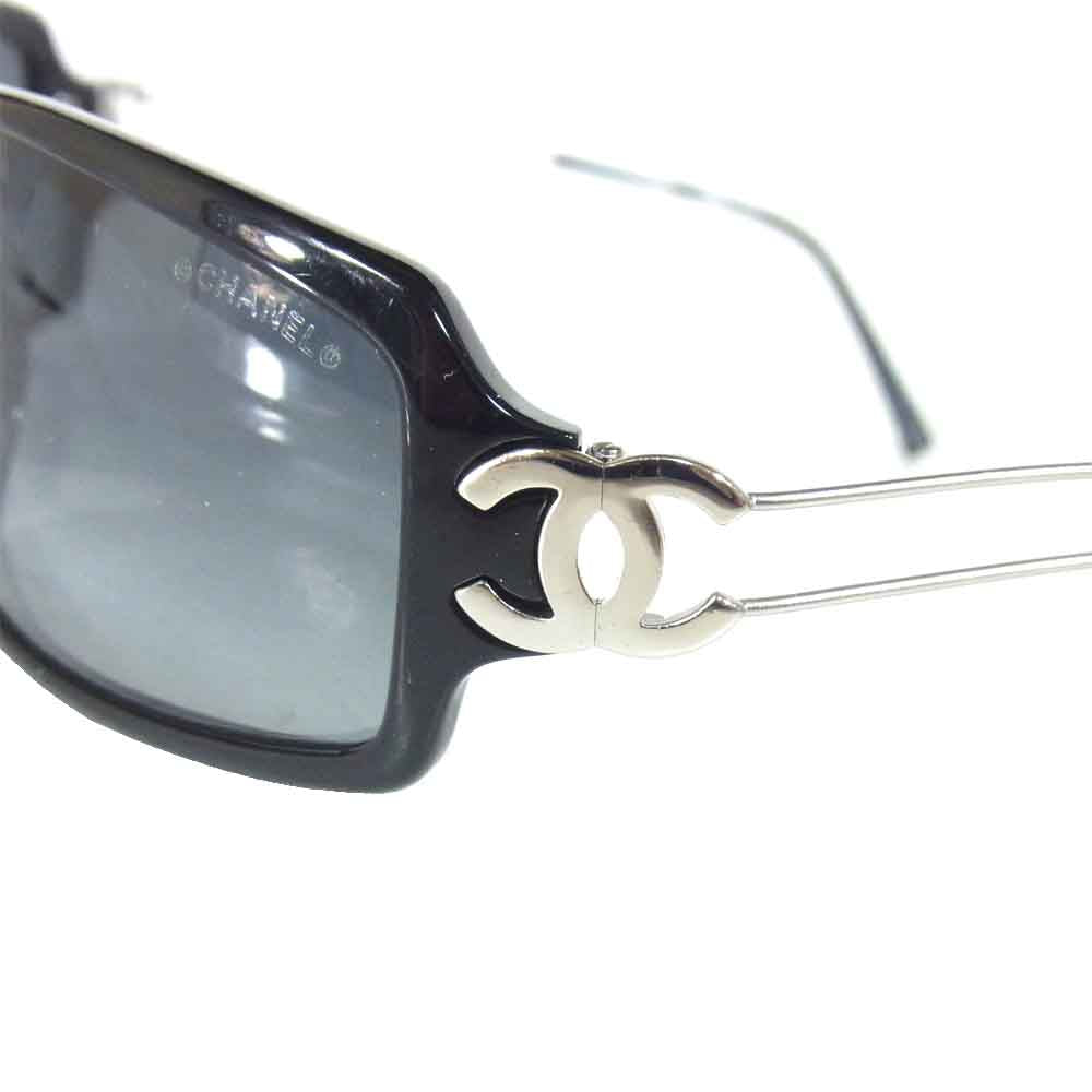 CHANEL シャネル 5038 ココマーク サングラス メガネ アイウウェア ブラック系 63□16【中古】