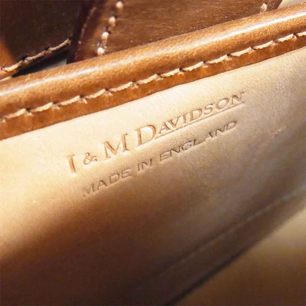 J&M Davidson ジェイアンドエムデヴィッドソン 英国製 ブライドルレザー ブガッティ ブリーフケース ビジネスバッグ ブラウン系【中古】