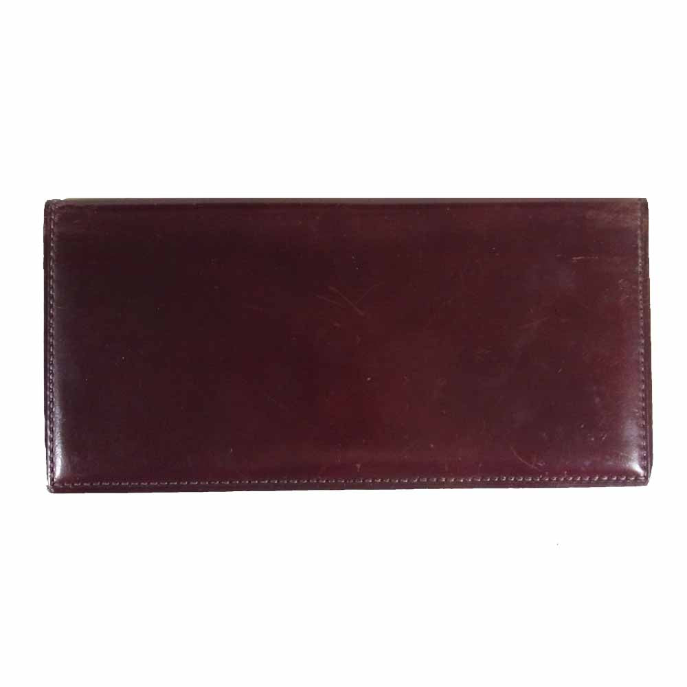 GANZO ガンゾ ホーウィン 100周年限定 シェルコードバン 2つ折り 長財布 ブラウン系【中古】