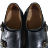 Paraboot パラブーツ WILLIAM ウィリアム ダブルモンク ストラップ シューズ ブラック系 5.5【中古】