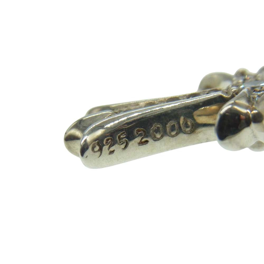 CHROME HEARTS クロムハーツ（原本無） タイニーファット クロス チャーム ダイヤ シルバー系【中古】