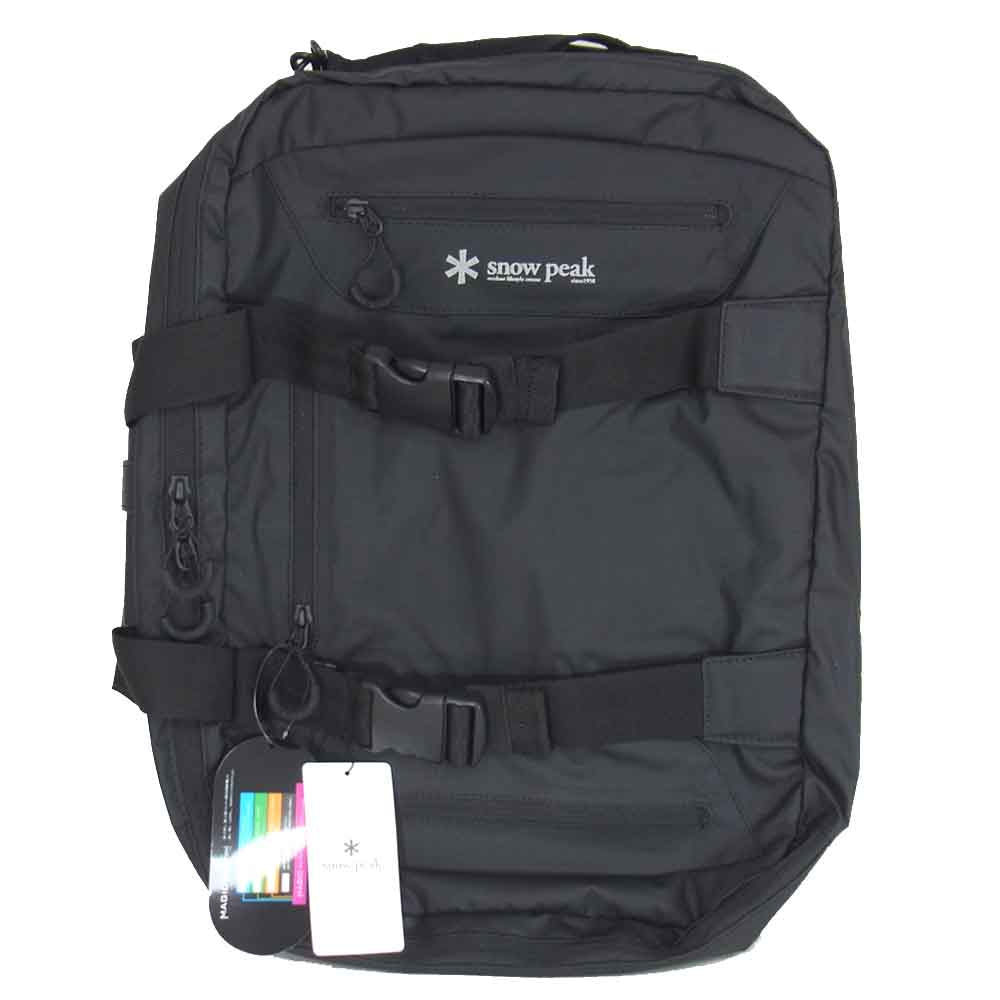 snowpeak スノーピーク UG-729BK 3way Business Bag ビジネス ショルダー トート バッグ ブラック ブラック系 ONE【新古品】【未使用】【中古】