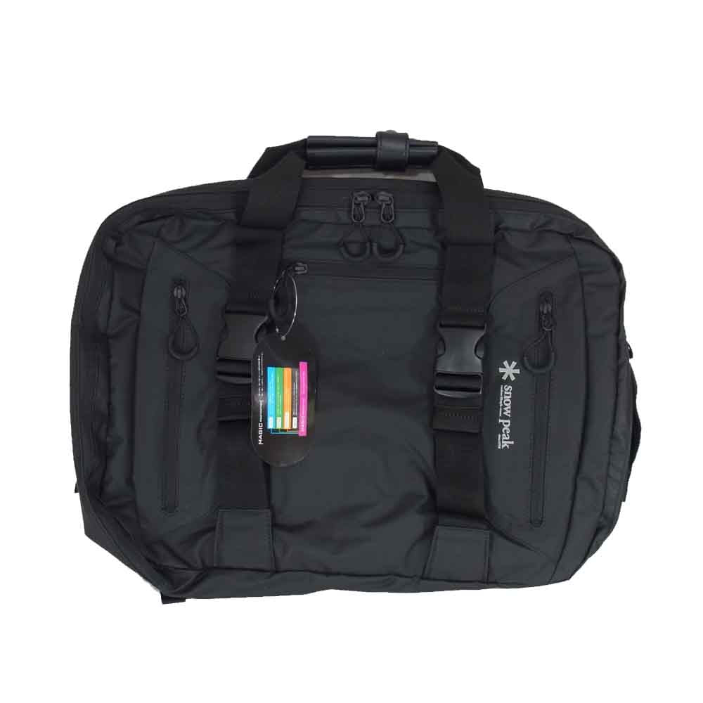 snowpeak スノーピーク UG-729BK 3way Business Bag ビジネス ショルダー トート バッグ ブラック ブラック系 ONE【新古品】【未使用】【中古】