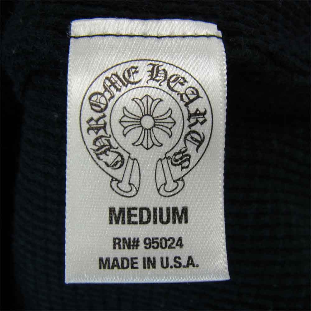 CHROME HEARTS クロムハーツ（原本無） × ローリングストーンズ SWTSHRT HD ZIP LT リップアンドタン ダガー ジップアップ バックプリント パーカー ブラック系 M【中古】