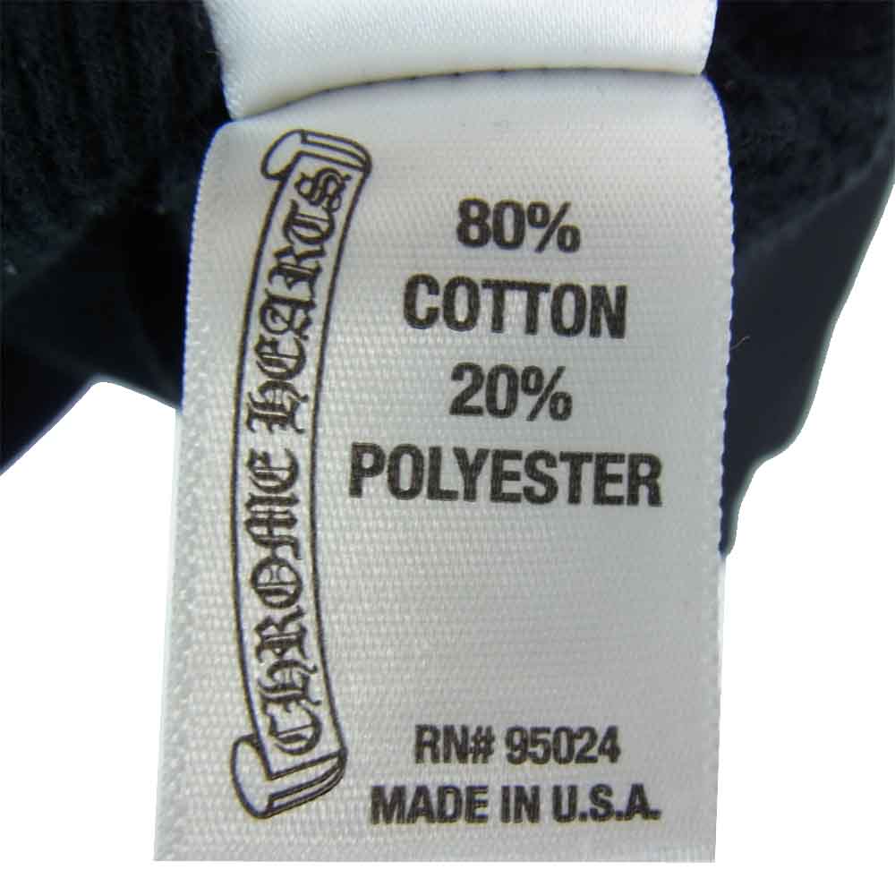 CHROME HEARTS クロムハーツ（原本無） × ローリングストーンズ SWTSHRT HD ZIP LT リップアンドタン ダガー ジップアップ バックプリント パーカー ブラック系 M【中古】