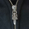 CHROME HEARTS クロムハーツ（原本無） × ローリングストーンズ SWTSHRT HD ZIP LT リップアンドタン ダガー ジップアップ バックプリント パーカー ブラック系 M【中古】