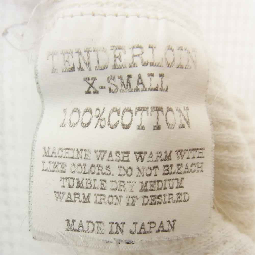 TENDERLOIN テンダーロイン T-WAFFLE サーマルカットソー ホワイト系 XS【中古】