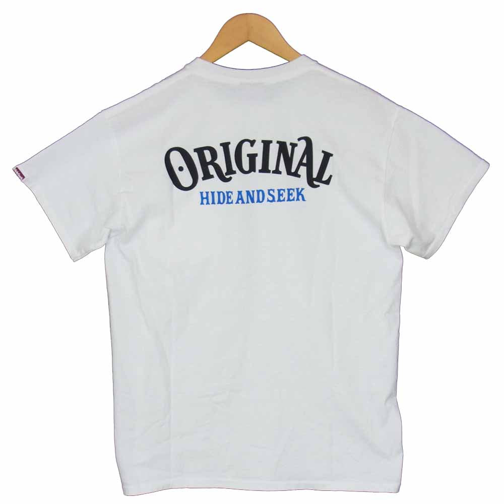 TENDERLOIN テンダーロイン × ハイドアンドシーク HIDE AND SEEK T-Pocket Tee ポケット Tシャツ ホワイト系 M【美品】【中古】