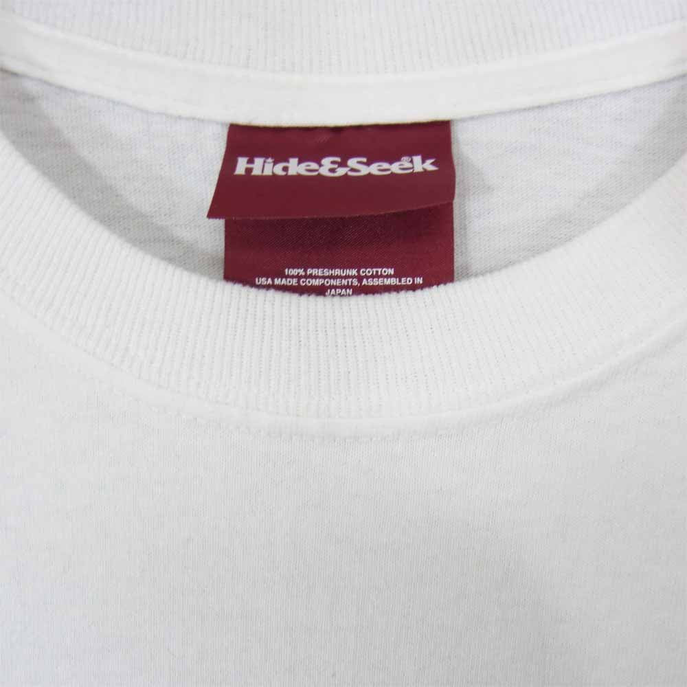 TENDERLOIN テンダーロイン × ハイドアンドシーク HIDE AND SEEK T-Pocket Tee ポケット Tシャツ ホワイト系 M【美品】【中古】