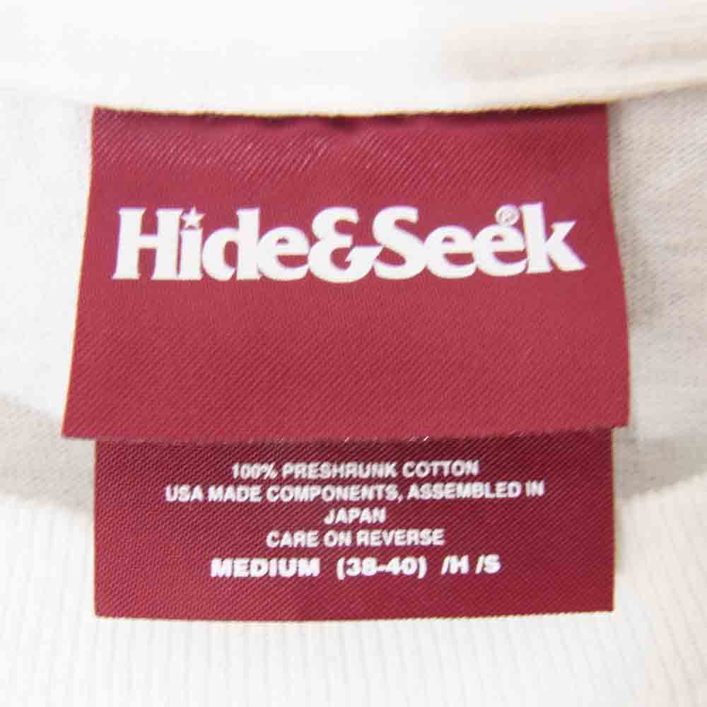 TENDERLOIN テンダーロイン × ハイドアンドシーク HIDE AND SEEK T-Pocket Tee ポケット Tシャツ ホワイト系 M【美品】【中古】