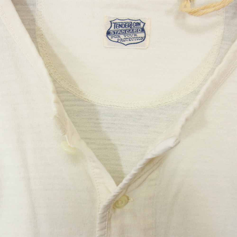 TENDERLOIN テンダーロイン T-HENRY LONG ヘンリーネック オフホワイト系 S【中古】