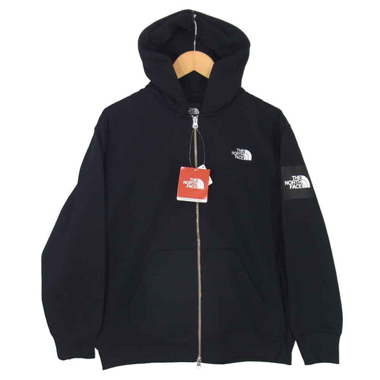 THE NORTH FACE ノースフェイス NT61836 SQUARE LOGO FULLZIP スクエア ロゴ フル ジップ パーカ ブラック系 M【新古品】【未使用】【中古】