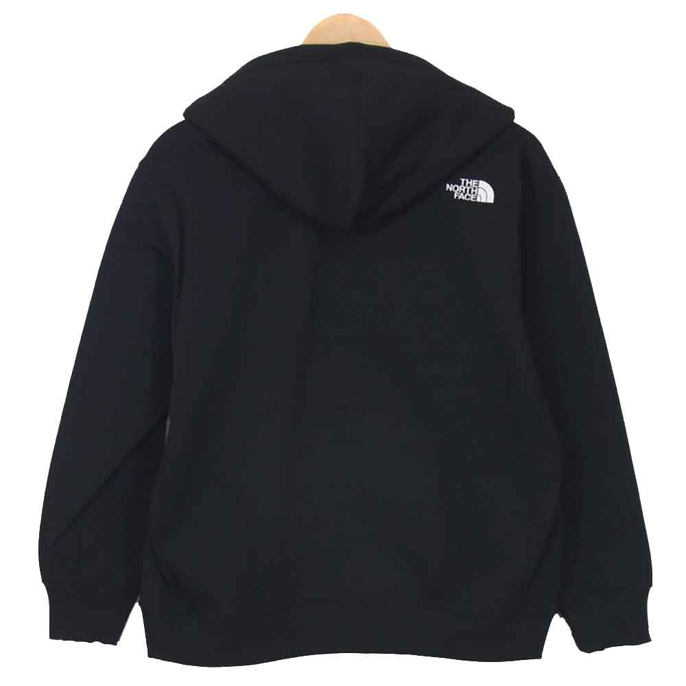 THE NORTH FACE ノースフェイス NT61836 SQUARE LOGO FULLZIP スクエア ロゴ フル ジップ パーカ ブラック系 M【新古品】【未使用】【中古】