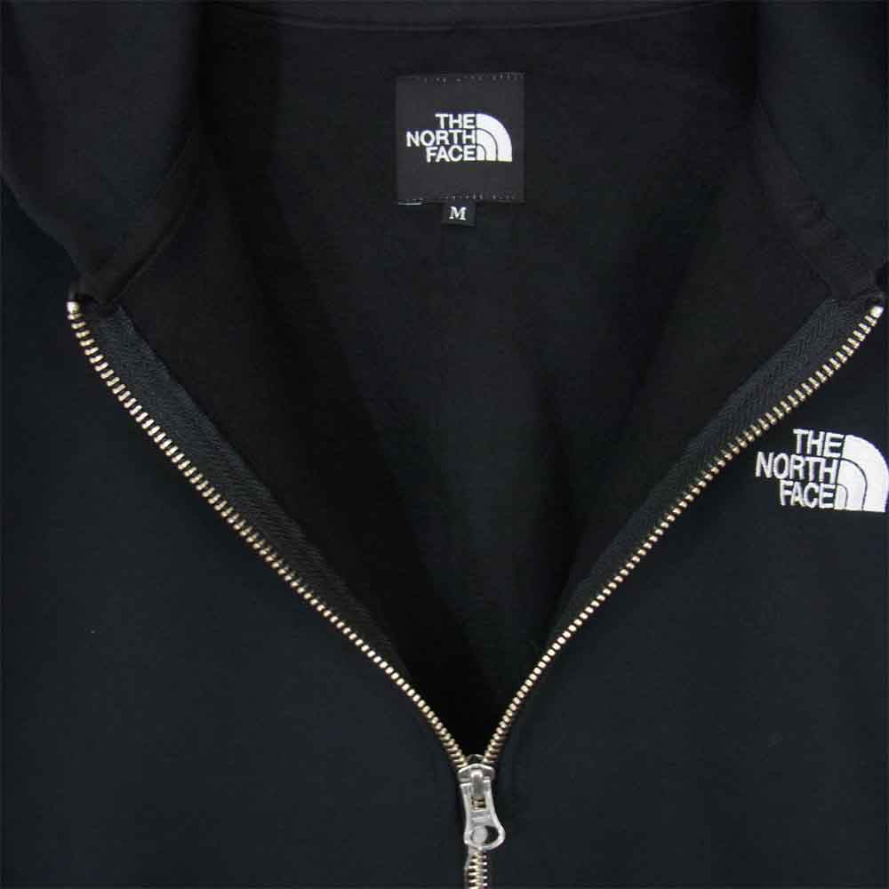 THE NORTH FACE ノースフェイス NT61836 SQUARE LOGO FULLZIP スクエア ロゴ フル ジップ パーカ ブラック系 M【新古品】【未使用】【中古】