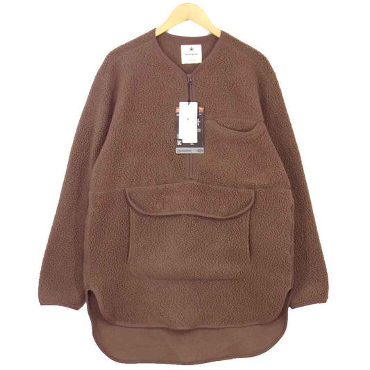 snowpeak スノーピーク SW-20AU006 Thetmal Boa Fleece Pullover サーマル ボア フリース プルオーバー ブラウン系 L【新古品】【未使用】【中古】