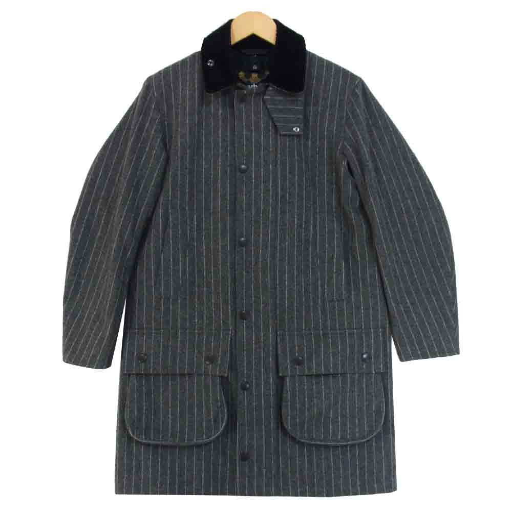 Barbour バブアー 1502167 SL BORDER Bonded Wool ジャケット グレー系 34【中古】