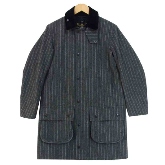 Barbour バブアー 1502167 SL BORDER Bonded Wool ジャケット グレー系 34【中古】