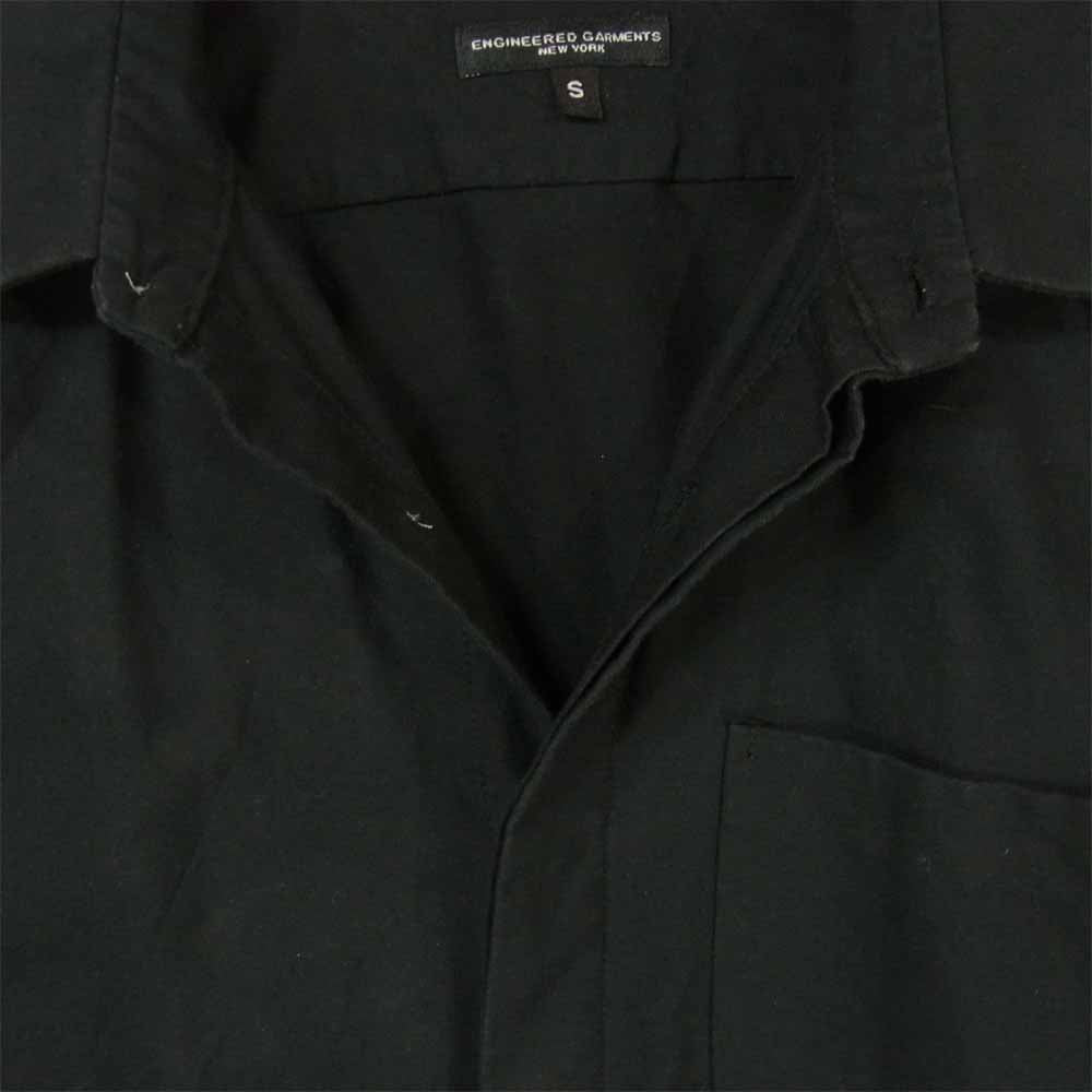 Engineered Garments エンジニアードガーメンツ Short Collar Shirt ショートカラ― 長袖 シャツ ブラック系 S【中古】