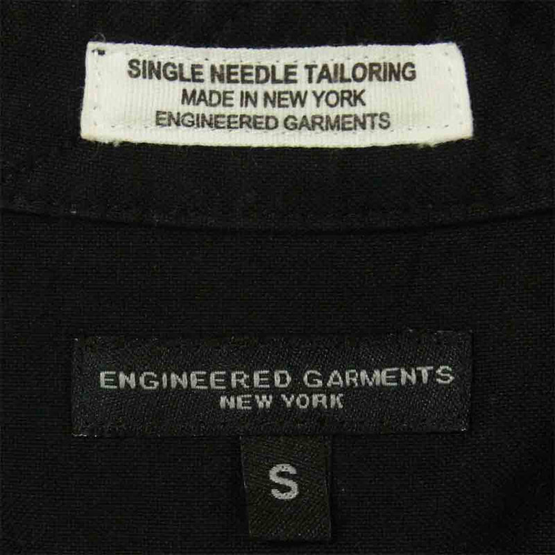 Engineered Garments エンジニアードガーメンツ Short Collar Shirt ショートカラ― 長袖 シャツ ブラック系 S【中古】