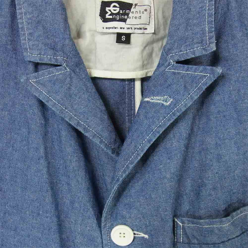 Engineered Garments エンジニアードガーメンツ コットンシャンブレー タキシード ジャケット インディゴブルー系 S【中古】