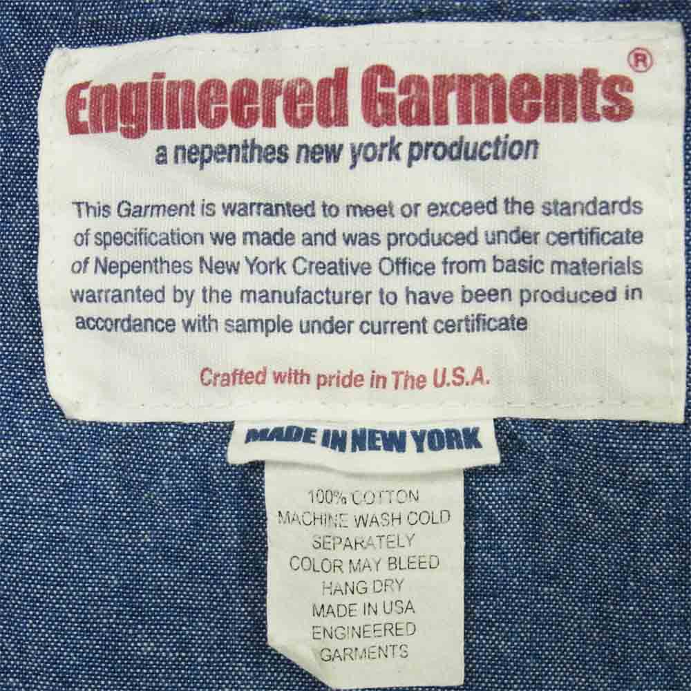 Engineered Garments エンジニアードガーメンツ コットンシャンブレー タキシード ジャケット インディゴブルー系 S【中古】