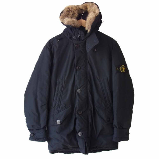 STONE ISLAND ストーンアイランド 970 636 531 172 国内正規品 ファー付き N3B ダウンジャケット ブラック系 M【中古】