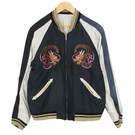 TAILOR TOYO テイラー東洋 TT11696 リバーシブル サテン スカジャン グレー系 S【中古】