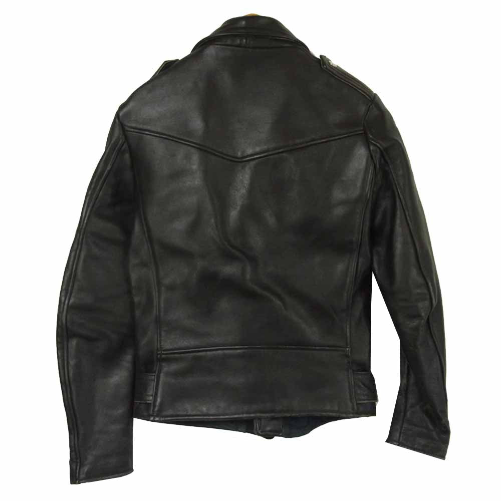 トリプルシックス ダブル ライダース ジャケット レザー イギリス製 ブラック系 32【中古】