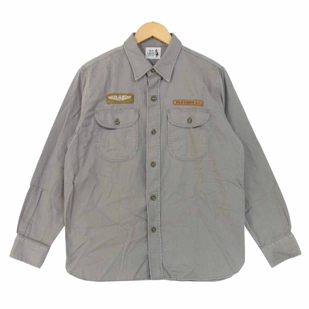 オールドクロウ OC-19-SS-11 Belly Tank L/S Shirts ベリータンク ロングスリーブ シャツ グレー系 XL【中古】