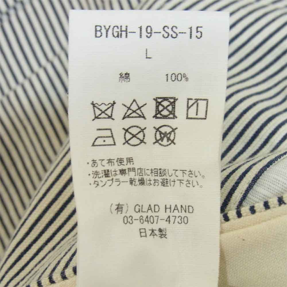 BY GLADHAND バイグラッドハンド BYGH-19-SS-15 Imperial Jacket インペリアル ストライプ ジャケット ホワイト系 L【中古】