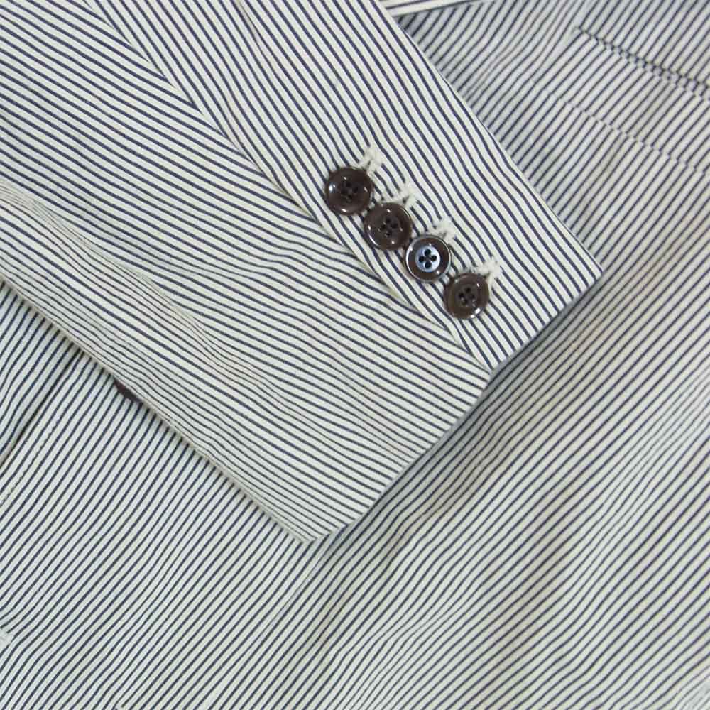 BY GLADHAND バイグラッドハンド BYGH-19-SS-15 Imperial Jacket インペリアル ストライプ ジャケット ホワイト系 L【中古】