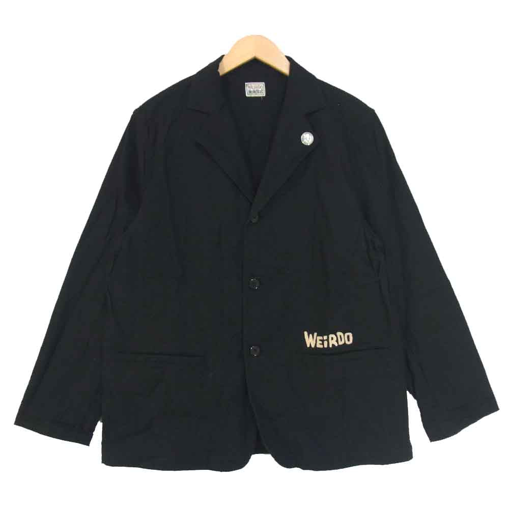 WEIRDO ウィアード WRD-19-SS-14 Monsters Jacket モンスターズ 3B テーラード 鹿子 ジャケット ブラック系 XL【中古】