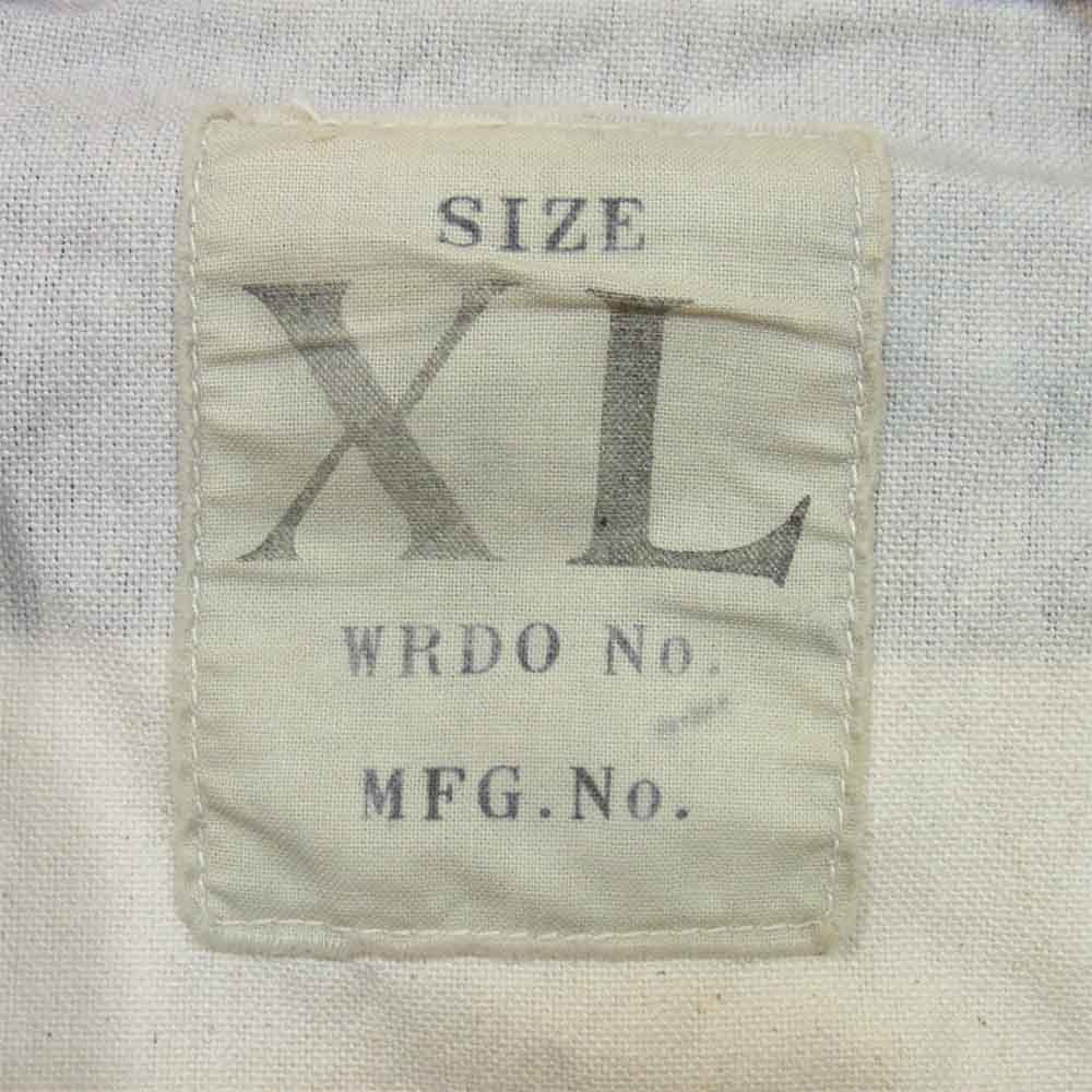 WEIRDO ウィアード WRD-15-SS-01 JAIL COVERALL ジェイル カバーオール ボーダー ジャケット 白×黒系 XL【中古】