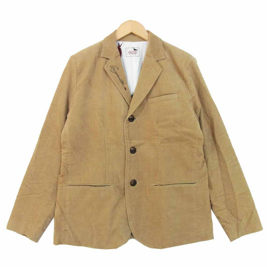 GANGSTERVILLE ギャングスタービル GSV-18-AW-16 LADY WITH PANTHER - JACKET レディ ウィズ パンサー 鹿の子 3B ジャケット ベージュ系 XL【中古】