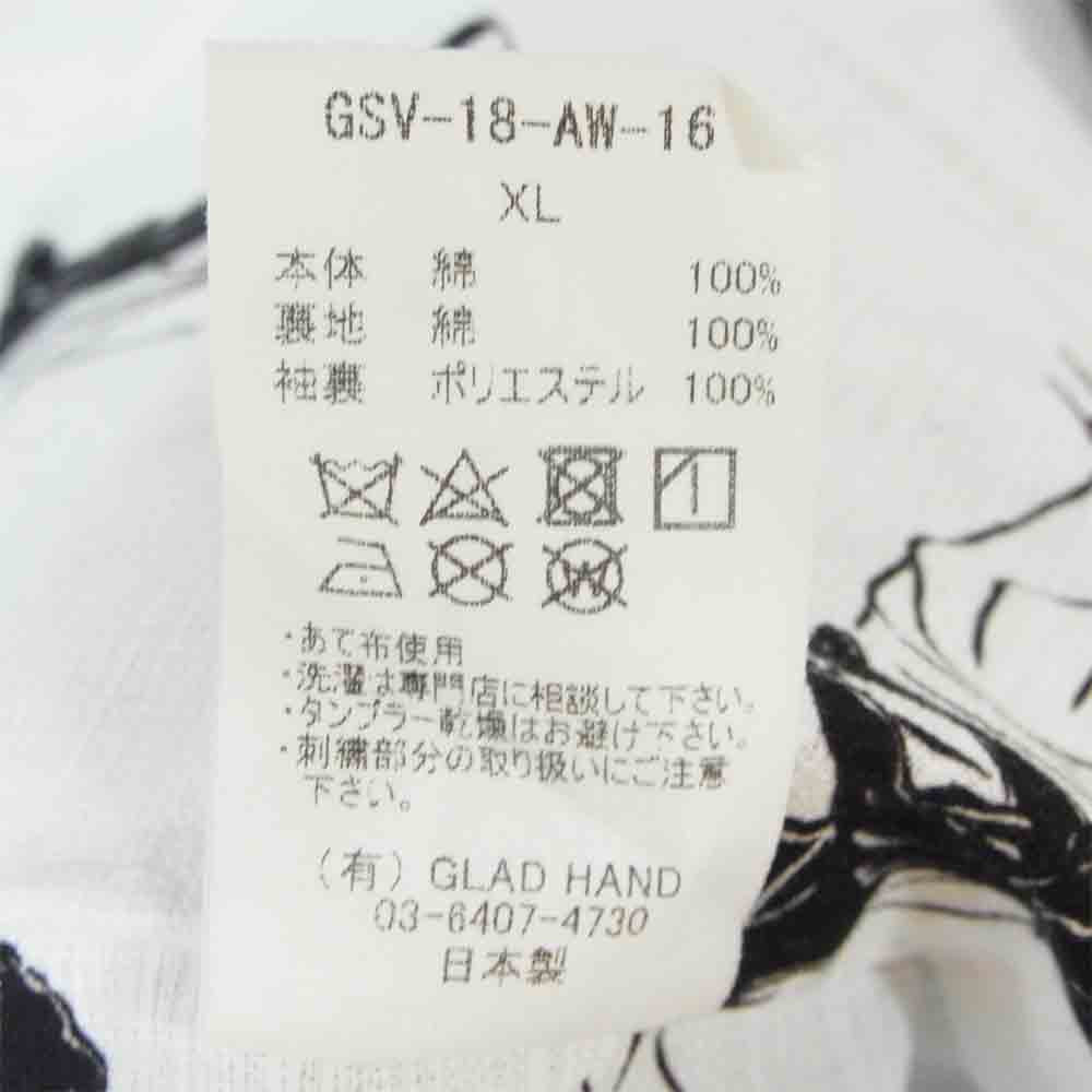 GANGSTERVILLE ギャングスタービル GSV-18-AW-16 LADY WITH PANTHER - JACKET レディ ウィズ パンサー 鹿の子 3B ジャケット ベージュ系 XL【中古】